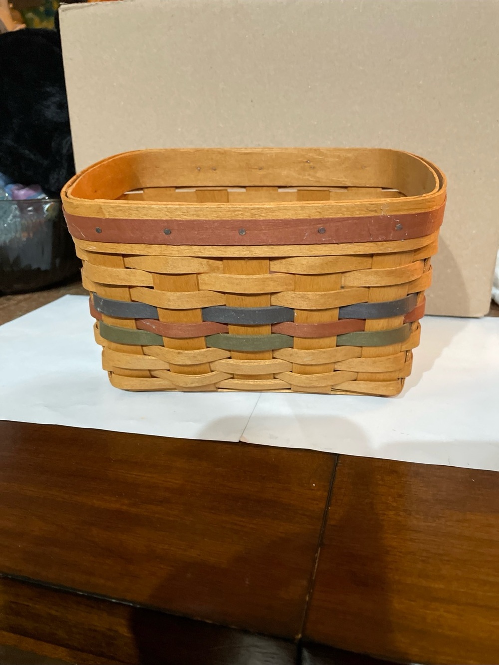 Longaberger Shades Of Autumn Recipe Basket 1994